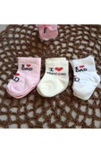 Minisse 0-3 ay kız bebek 6 lı (kutulu ) çorap thumbnail 1