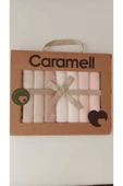 Caramell %100 Coton 7li Bebek Ağız Silme Mendili Basic Organik // 1337 bej - 2