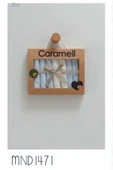 Caramell My Baby Kumsal %100 Coton 7li Bebek Ağız Silme Mendili Yeni Sezon sevimli Ayıcık mavi mbk1471 - 3