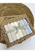 Caramell %100 Coton 7li Bebek Ağız Silme Mendili sport Boy Desenli Organik // 1322 bej - 1