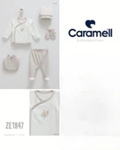 Caramell My Baby Kumsal % 100 Coton 5 li Hastane Çıkışı Gri  Merhaba Orman Desenli 1947 - 2