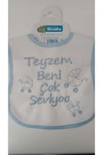 BUUDE My Baby Kumsal Su Geçirmez Teyzem Beni Çok Seviyor Baskılı Bebek Mama Önlüğü - 1