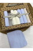 Caramell %100 Coton 7li Bebek Ağız Silme Mendili Sport Boy Desenli Organik // 1322 mavi - 1