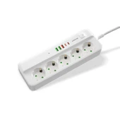 Polosmart MP21 Akım Korumalı Uzatma Kablosu Priz 2 Metre Beyaz - 1