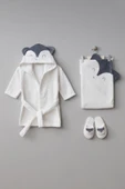 Bebitof My Baby Kumsal % 100 Pamuk 0 - 24 Ay Bornoz Seti Tilki Desen Kutu İçerisinde 30045 - 4