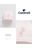 Caramell MY BABY KUMSAL SOFT COLOUR Pembe 56 cm BALONLU FİL BASKILI BEBEK ŞAPKA/BERE //1595 - 2