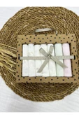 Caramell %100 Coton 7li Bebek Ağız Silme Mendili Minik Kuzu Desenli Organik // 1419 Ekru - 4