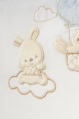 Bebitof My Baby Kumsal % 100 Coton 10 Lu Hastane Çıkışı Yeni Sevimli Balonlu Tavşan Desenli 10110 - 3