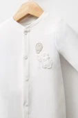 Bebitof My Baby Kumsal % 100 Coton 10 Lu Hastane Çıkışı Yeni Sevimli Balonlu Fil Desenli ekru 10124 - 1