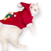 Teddy Noel Kapşonlu Kedi Sweatshirt - 2