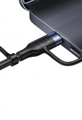 Usams US-SJ547 USB+Type-C To Type-C+Lightning+MicroUSB,1.2m 6 in 1 PD Hızlı Şarj ve Data Kablosu - 4