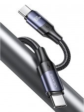 Usams Us-Sj524 Örgülü 1.2M Type-C To Type-C 100W Pd Hızlı Şarj Ve Data Kablosu - 2