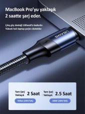 Usams Us-Sj524 Örgülü 1.2M Type-C To Type-C 100W Pd Hızlı Şarj Ve Data Kablosu - 8