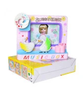 Fotoğraflı Kurmalı Kuğulu Müzik Kutusu thumbnail 3