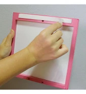 Yapışan Sök Tak Kare Çerçeve - Mavi 3'Lü Paket thumbnail 3