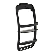 Asılabilir 3 Katlı Siyah Duş Rafı | Askılıklı Banyo Organizeri – Delmeden Montaj thumbnail 1