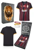 Galatasaray Orijinal Lisanslı 2024/25 Alternatif Siyah Taraftar Forma Spor Bileklik Set Hediyelik Ahşap Kutulu thumbnail 1