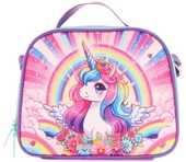 Kaukko Kids Kız Çocuk Isı Yalıtımlı Okul/Piknik Beslenme Çantası (Unicorn) L7249 thumbnail 2