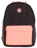 Kaukko Double Colors Üç Bölmeli Kız Çocuk Okul ve Günlük Sırt Çantası - Siyah Pembe - K1836 thumbnail 2