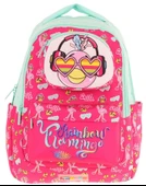 Kaukko Toys Kız Çocuk 3D Flamingo Şekilli İlkokul ve Günlük Sırt Çantası - Kırmızı Yeşil - L5235 thumbnail 2