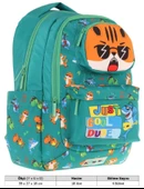 Kaukko Toys Erkek Çocuk 3D Aslan Şekilli İlkokul ve Günlük Sırt Çantası - Yeşil - L5254 thumbnail 4