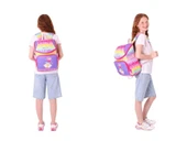 Kaukko Kırmızı Mor, Dondurma Temalı, Kız Çocuk Okul Çantası ve Kalem Çantası Seti - L5247+L8247 thumbnail 3