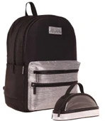 Kaukko Magic Dreams Okul Sırt Çantası ve Şeffaf Kalem Çantası Seti - Kız Çocuk - Siyah thumbnail 1