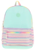 Kaukko Brush Üç Bölmeli Kız Çocuk Su Yeşili Çok Renkli Okul Çantası - K1824 thumbnail 2