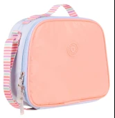 Kaukko Kız Çocuklar İçin Isı Yalıtımlı Thermo Beslenme Çantası - Mavi Turuncu- Çizgili - K9040 thumbnail 1
