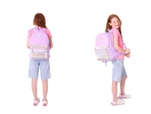 Kaukko Magic Dreams Okul Sırt Çantası ve Şeffaf Kalem Çantası Seti - Kız Çocuk - Pembe Çok Renkli thumbnail 4