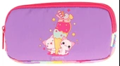 Kaukko Kids Kırmızı Mor, Dondurma Temalı, Kız Çocuk Üç Gözlü Okul Kalem Çantası - L8247 thumbnail 2