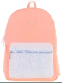 Kaukko Bright Kız Çocuk Taşlı Somon Üç Bölmeli Okul Çantası - K1810 thumbnail 2