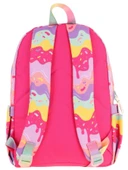 Kaukko Üç Bölmeli Kız Çocuk İlkokul Sırt Çantası (L5232) - Pembe Sarı - Dondurma Baskılı thumbnail 3