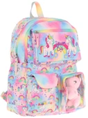 Kaukko Kız Çocuk Peluş Unicornlu İlkokul Okul Sırt Çantası - Pembe - L5243 thumbnail 1
