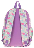 Kaukko Kız Çocuk Peluş Ayıcıklı İlkokul Okul Sırt Çantası - Yeşil Mor - L5239 thumbnail 3