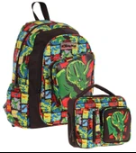 Kaukko Kids 3D Gergedan Detaylı Okul Çantası (L5263) ve Thermo Beslenme Çantası (L7263) Seti - Erkek Çocuk thumbnail 1