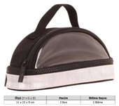 Kaukko Crescent Taşıma Saplı Kız Çocuk İki Gözlü Kalemlik - Siyah, Şeffaf Cepli - K2724 thumbnail 3