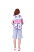 Kaukko Kız Çocuk Peluş Tavşanlı İlkokul Okul Sırt Çantası - Mor Yeşil - L5242 thumbnail 6