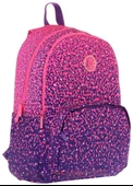 Kaukko Dots Kız Çocuk Üç Bölmeli İlkokul ve Ortaokul Çantası - Mor Nokta Desenli - K1806 thumbnail 1