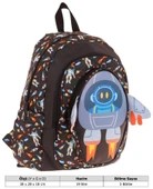 Kaukko Kids Üç Gözlü (Erkek Çocuk) Okul Sırt Çantası (3D Roket Detaylı) - L5264 thumbnail 4