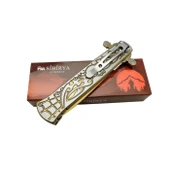 Sibirya Kurukafa Gold Çakı Marka:Sibirya Ürün Kodu: S-2079A 22 CM thumbnail 2