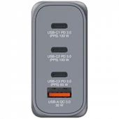 VERBATIM GNC-100 GaN Charger 100W 2xUSB-CPD 100W / 1xUSB- PD 65W/ 1 x USB- - 2