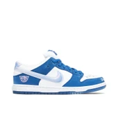 NIKE SB DUNK LOW X BORN X RAISED WHITE BLUE thumbnail 1