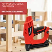 KOBB KBZ90 15-25mm Zımba ve 15-32mm Profesyonel Çivi Çakma Makinesi + 3000 adet Yedek Zımba ve Çivi thumbnail 9