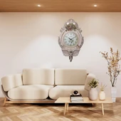 Duvar Saati Fil Temalı Büyük Polyester Saat Ack No.2 40 x 67 cm thumbnail 3