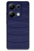 Xiaomi Redmi Note 13 Pro 4G Kılıf Bibercas Silikon Kapak - Lacivert - 1