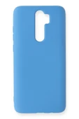 Xiaomi Redmi Note 8 Pro Kılıf Nano içi Kadife Silikon - Mavi - 1