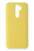 Xiaomi Redmi Note 8 Pro Kılıf Nano içi Kadife Silikon - Sarı - 1