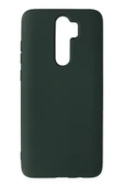 Xiaomi Redmi Note 8 Pro Kılıf Nano içi Kadife Silikon - Koyu Yeşil - 1