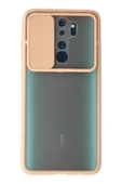 Xiaomi Redmi Note 8 Pro Kılıf Palm Buzlu Kamera Sürgülü Silikon - Pembe - 1